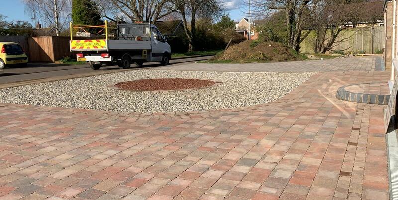 Block paving driveway by Green Room Gardens in Cambridge