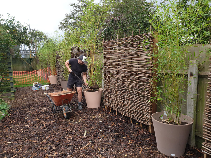 Completed fencing project