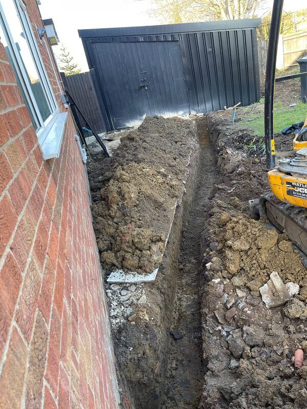 Drainage installation by Green Room Gardens