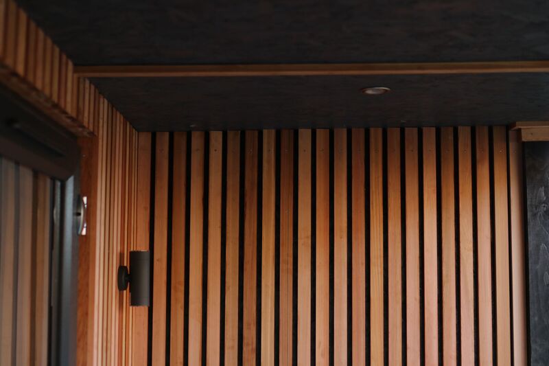 Green Room Gardens - garden room exterior with cedar and grey cladding