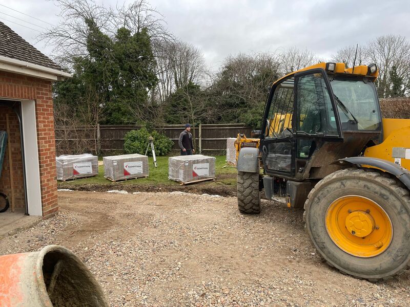 Groundworks preparation by Green Room Gardens in Cambridge