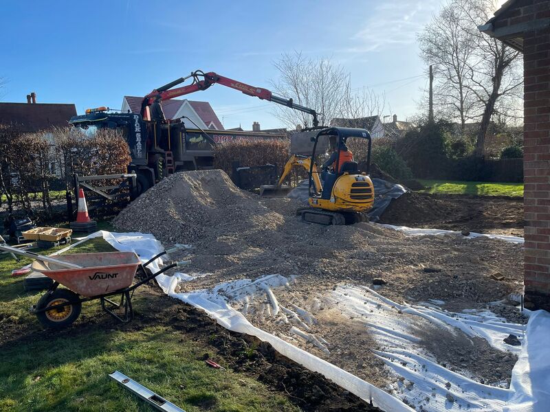 Completed groundworks project
